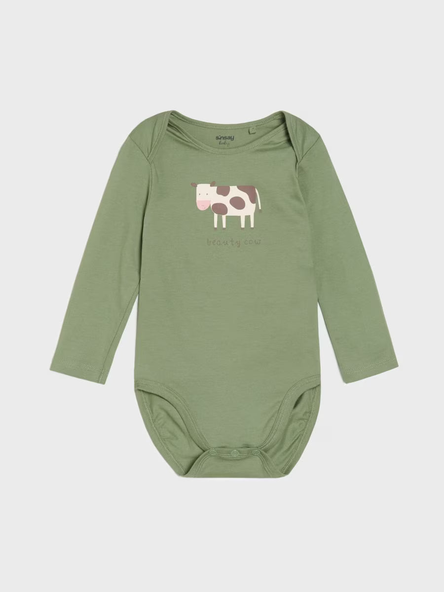 Pack of 5 Baby Full Sleeve Cotton Bodysuits Romper