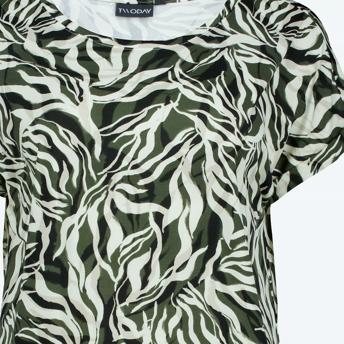 Womens Printed Short Sleeve Round Neck T-Shirt