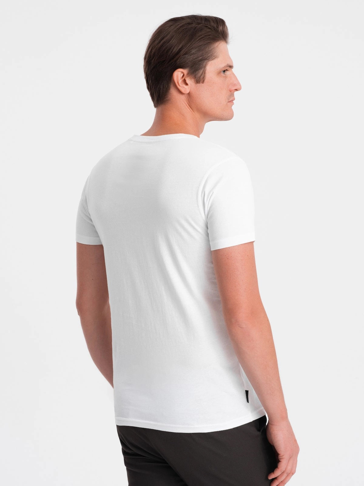Men's Short Sleeve V-Neck Cotton T-Shirt