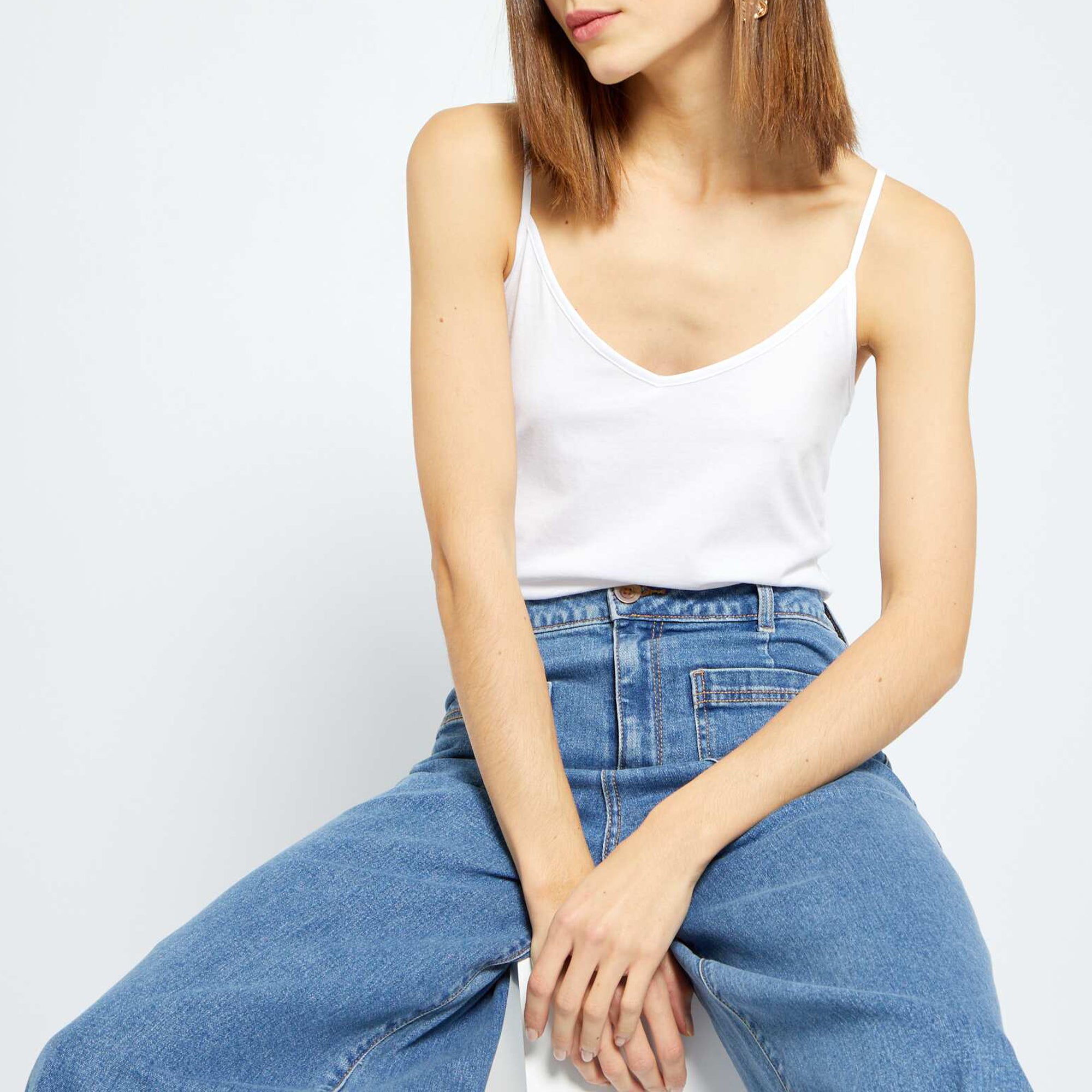 Ladies Basic Camisole Cotton Tank Top