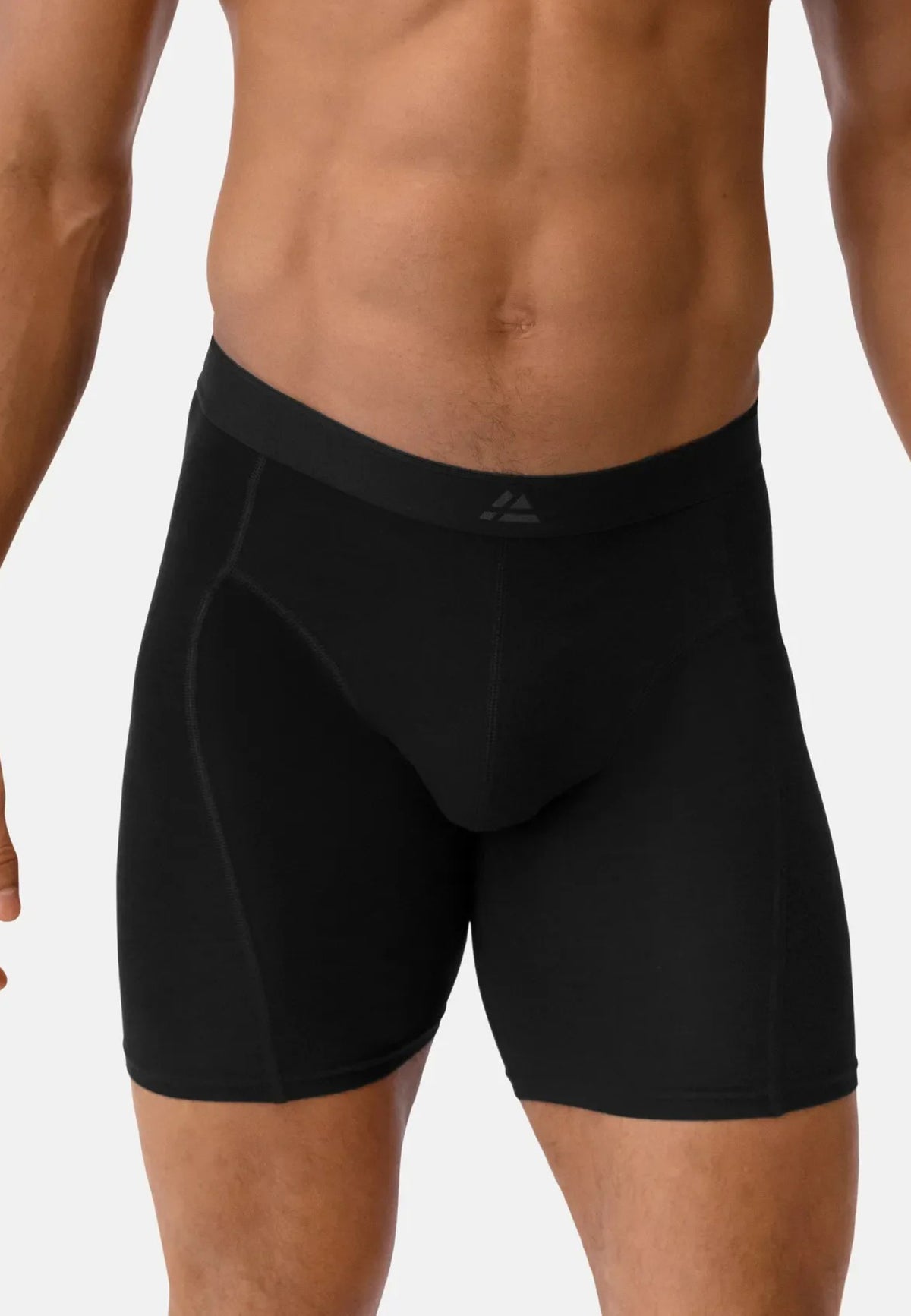Pack of 3 Mens Extra Long Bamboo Fiber Trunks Boxer