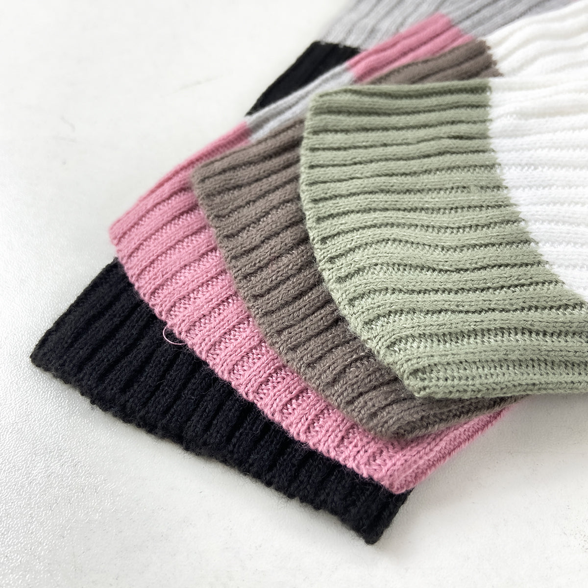 Womens Ribbed Striped Soft Knit Turtleneck Sweater