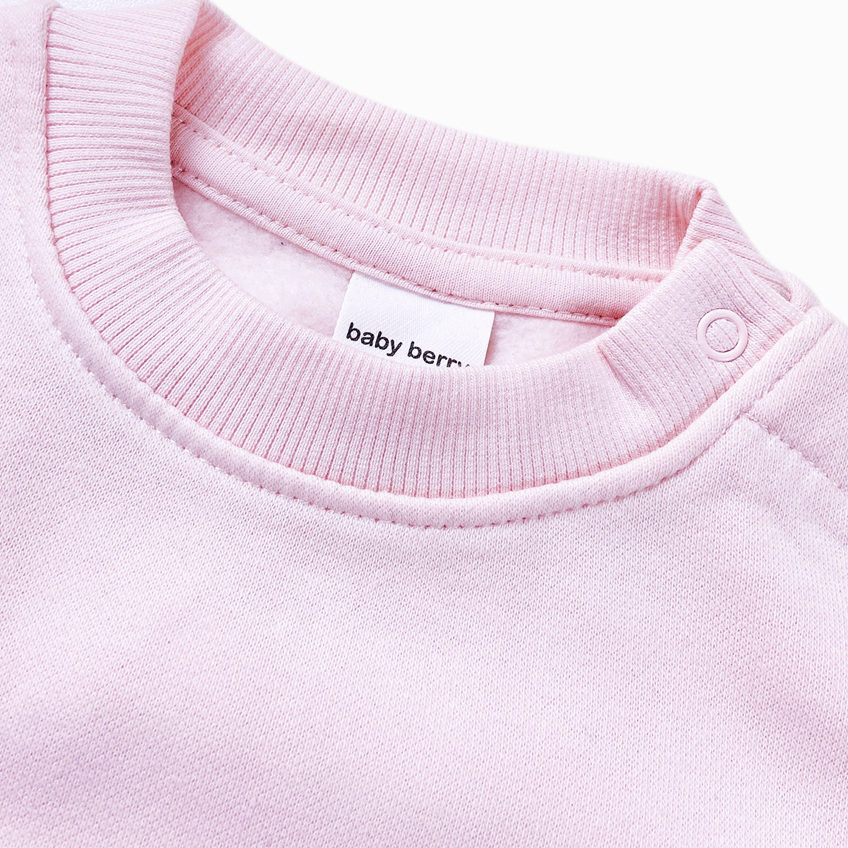 Baby Premium Soft Cotton Fleece Pullover Button Shoulder Sweatshirt