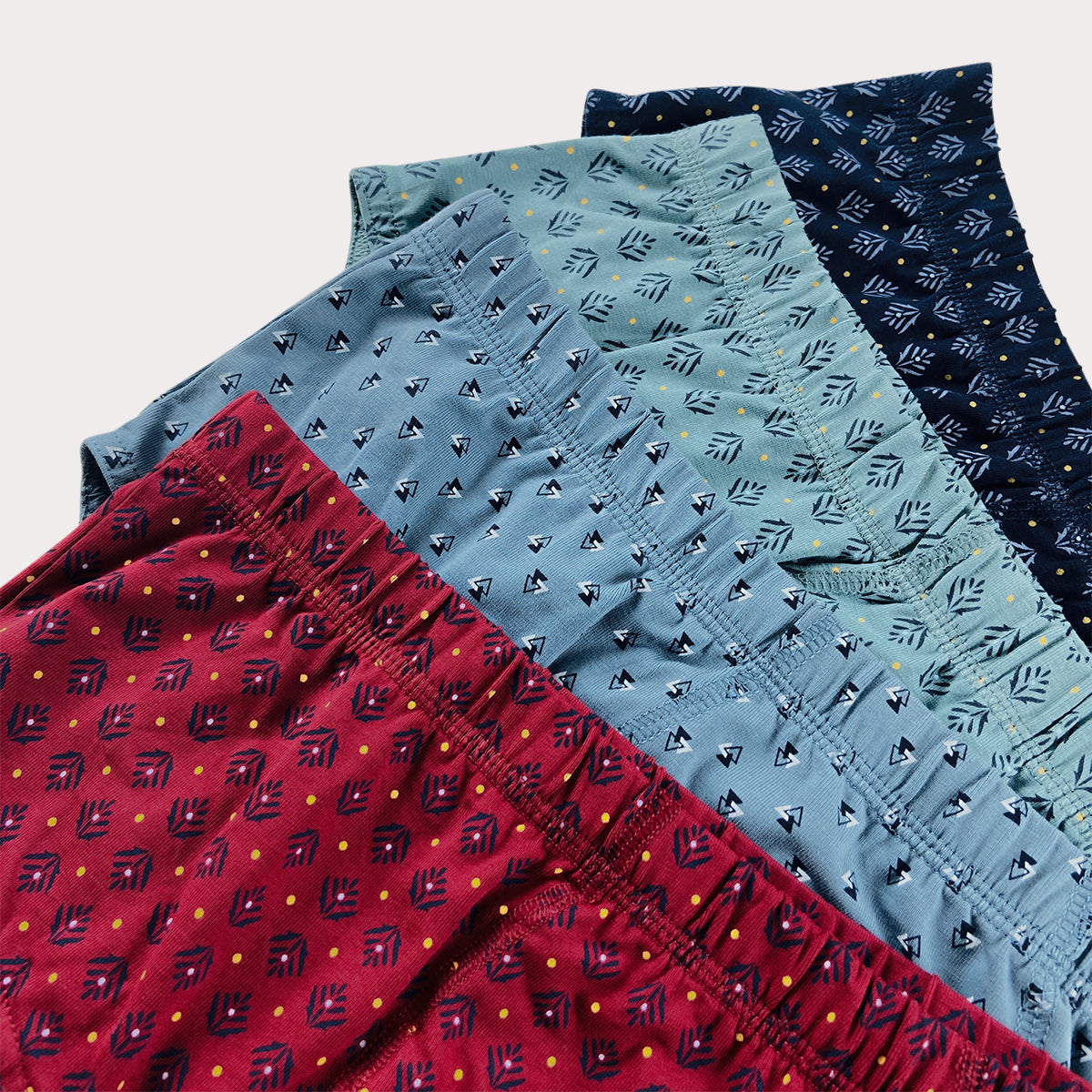 Pack of 3 Mens Classic Printed Cotton Briefs