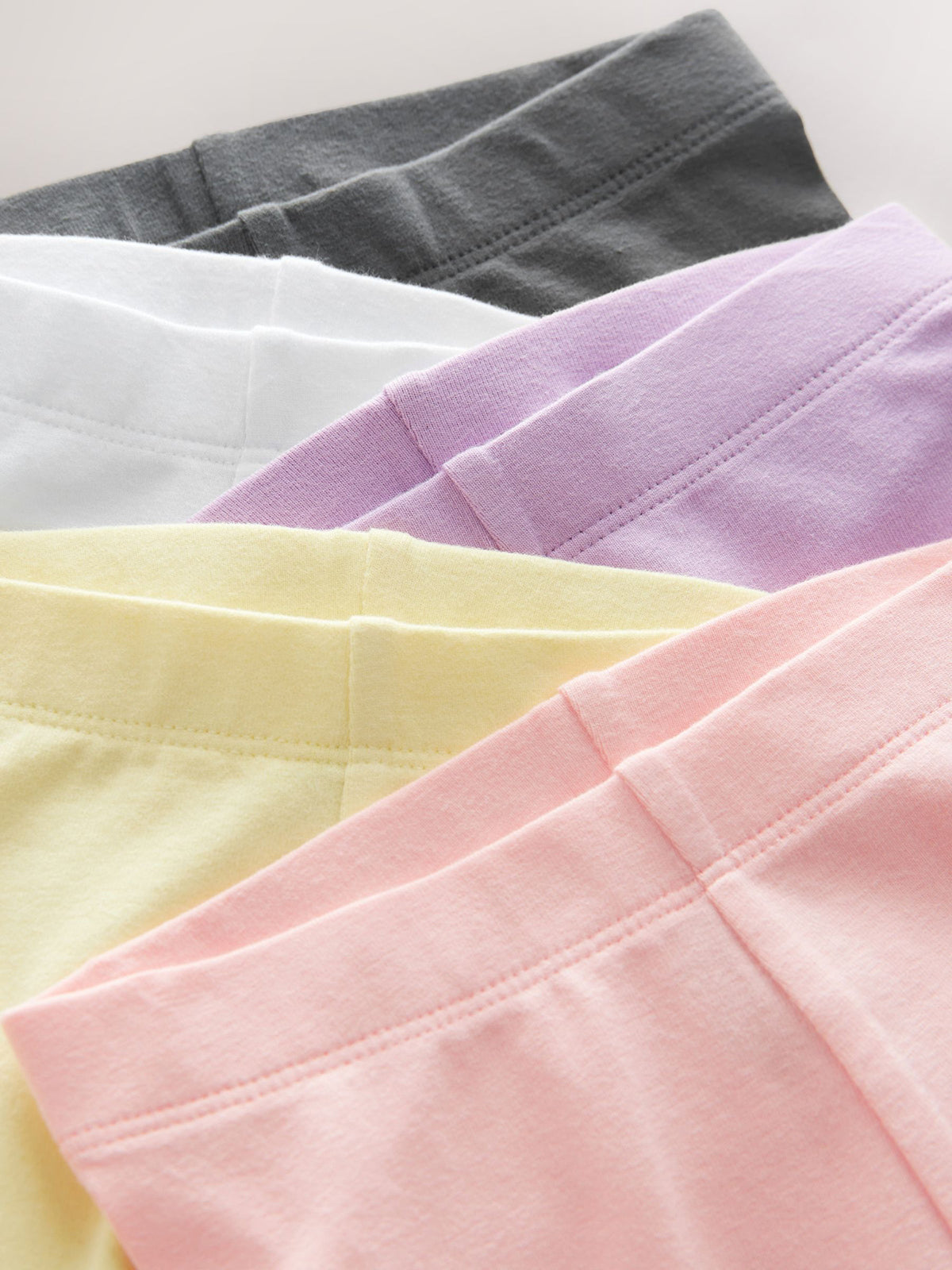 Pack of 3 Toddlers and Young Girls Cotton Rich Soft & Stretchy Cycle Shorts