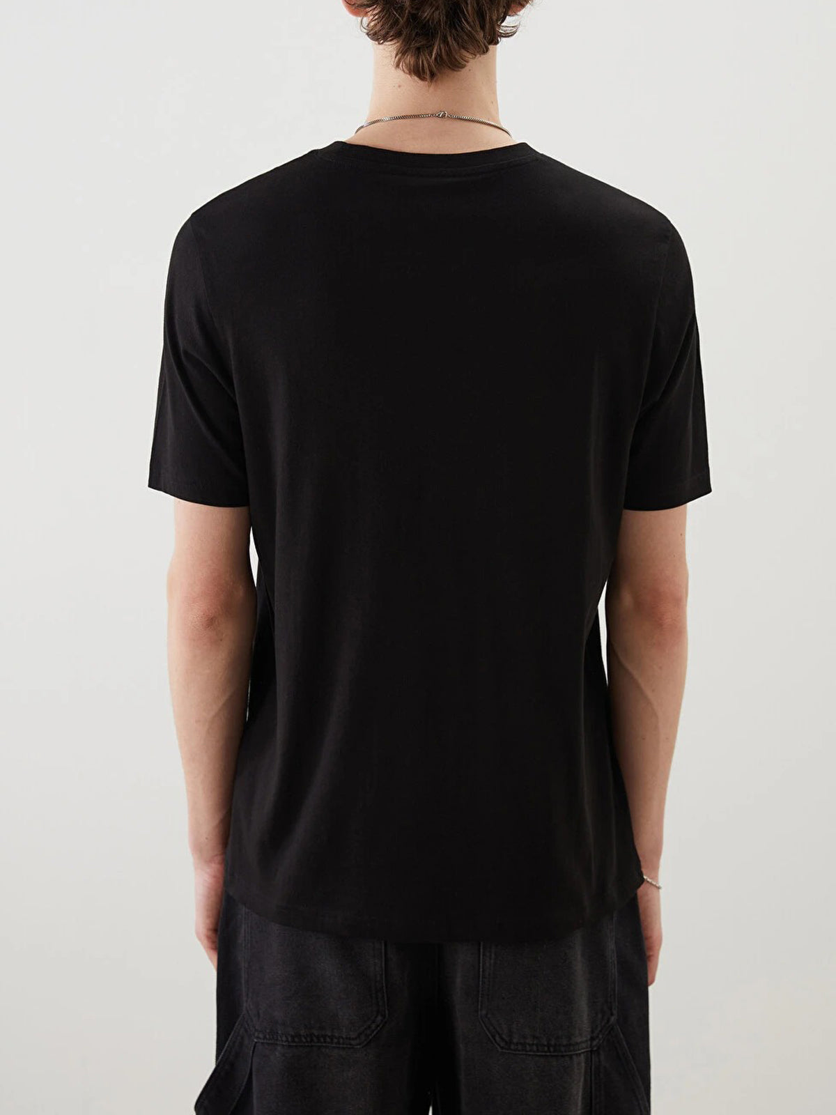 Mens Printed Crew Neck Cotton Jersey Casual T-Shirt