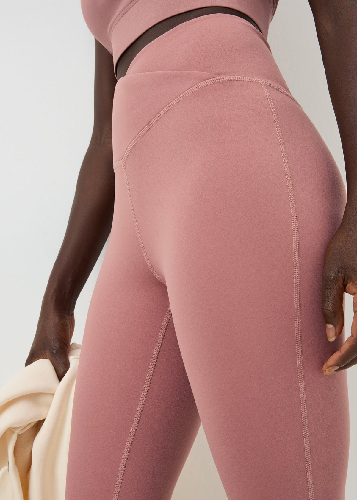 Women's High Waist Wrap Waist Sports Leggings