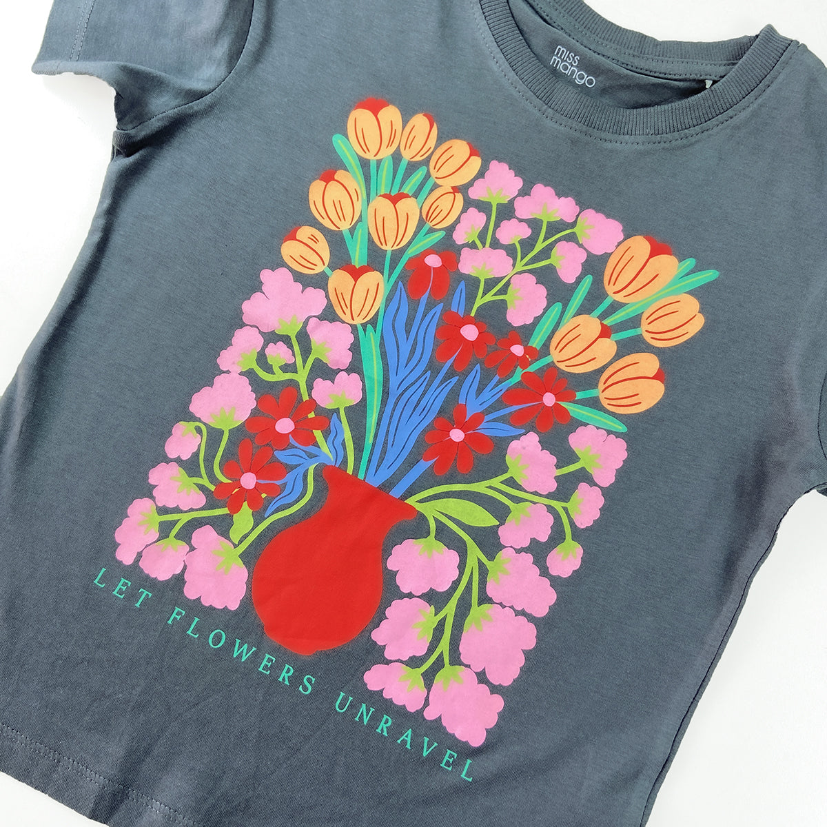 Girls Fun Printed Soft Cotton Short Sleeve Crew Neck T-Shirt (8-16 Years)