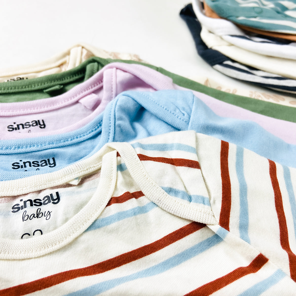 Pack of 5 Baby Full Sleeve Cotton Bodysuits Romper