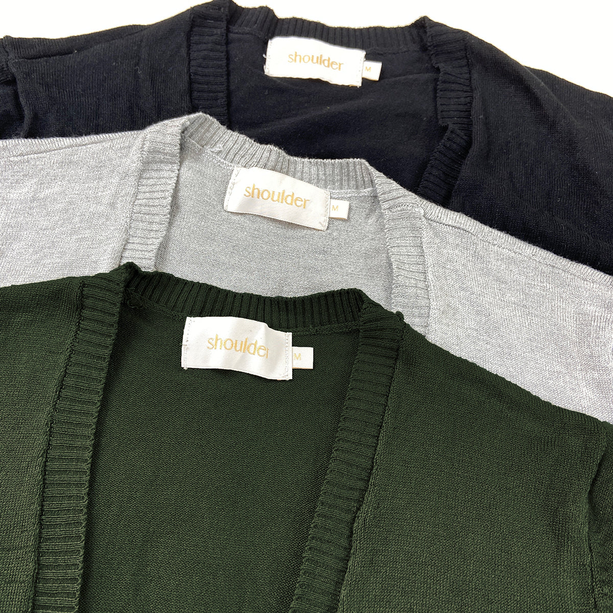 Womens Classic Open-Front Ribbed Hem Knit Cardigan