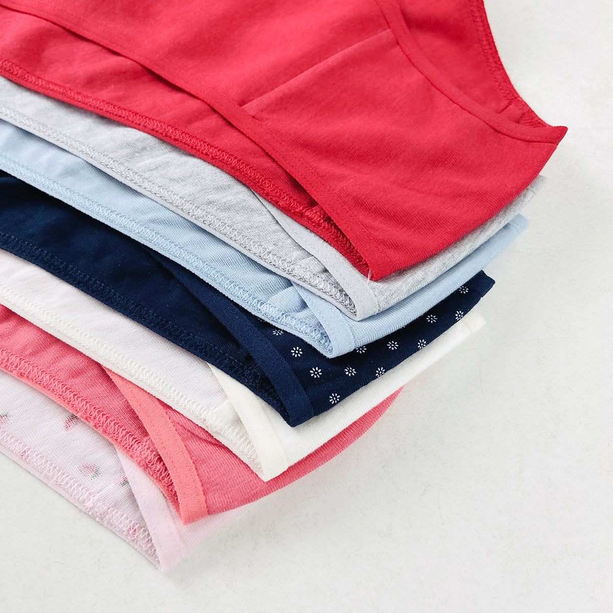 Pack of 5 Womens High Leg Cotton Briefs