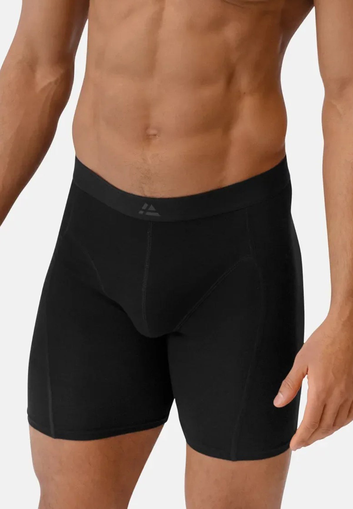 Pack of 3 Mens Extra Long Bamboo Fiber Trunks Boxer