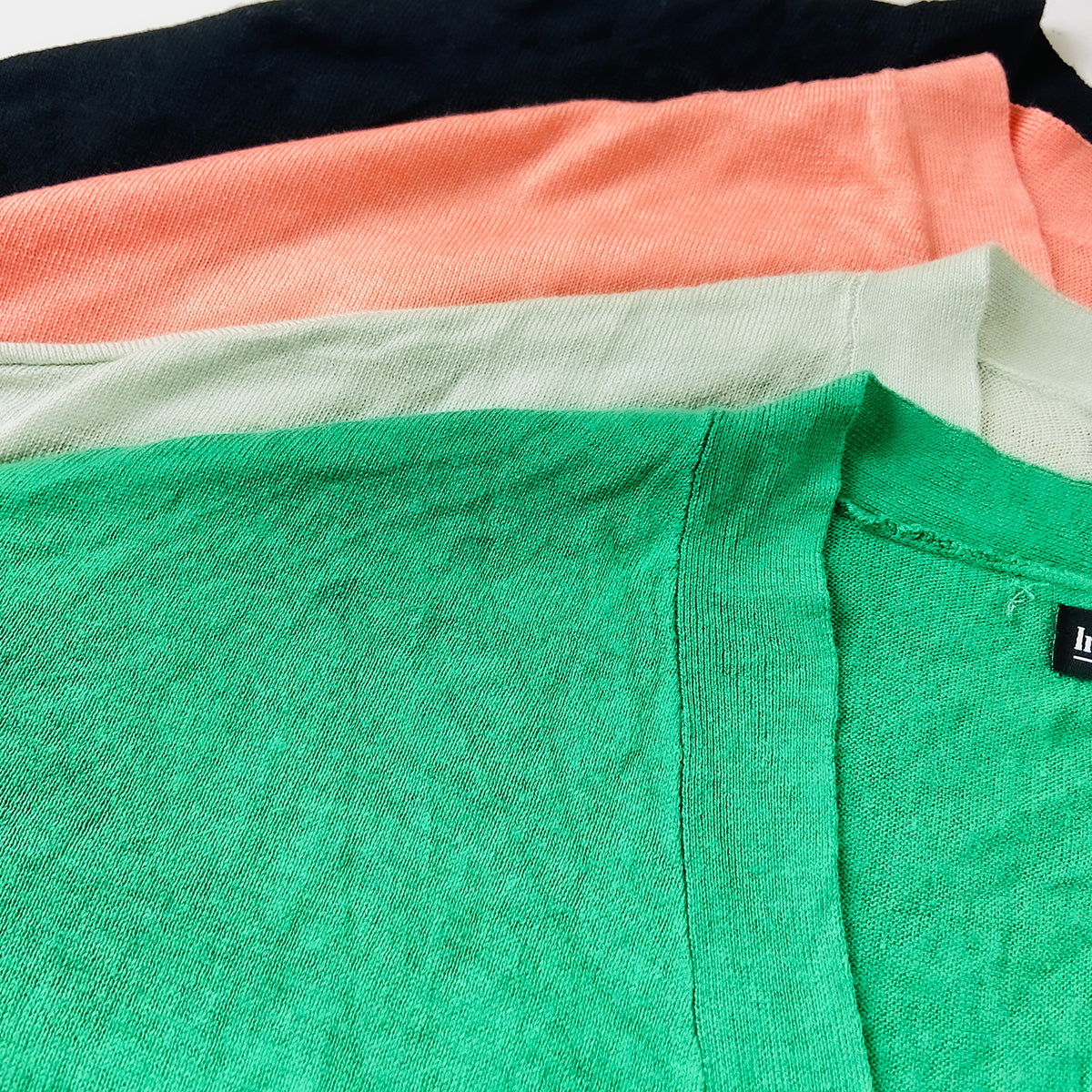 Womens Lightweight Open-Front Knit Soft Long Sleeve Cardigan