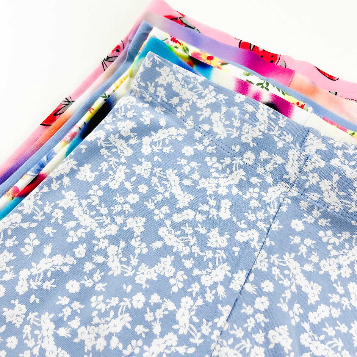 Pack of 3 Toddlers and Young Girls Cotton Cycle Shorts