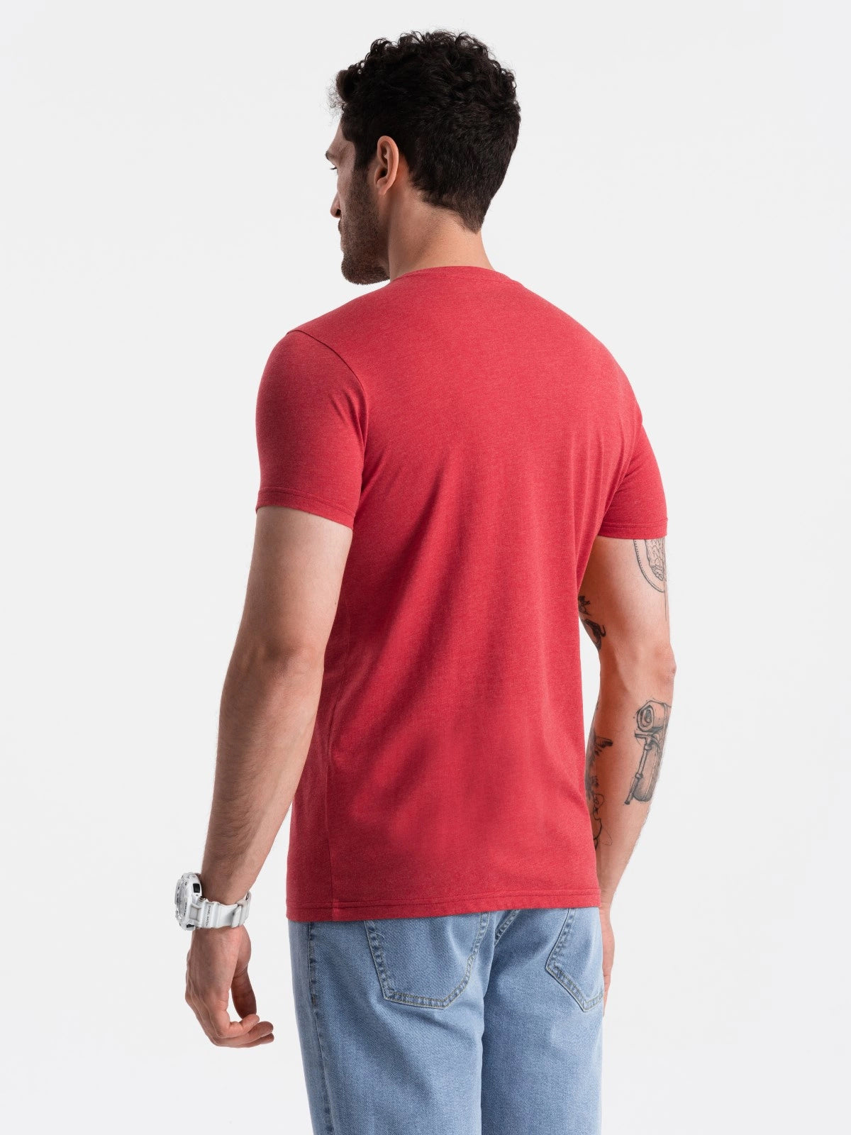 Men's Short Sleeve V-Neck Cotton T-Shirt