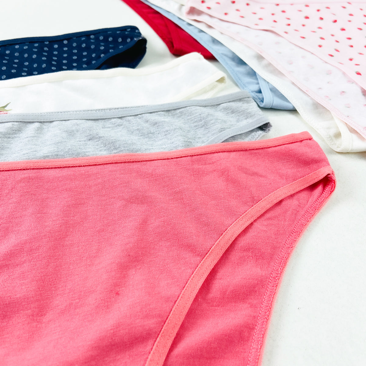 Pack of 5 Womens High Leg Cotton Briefs