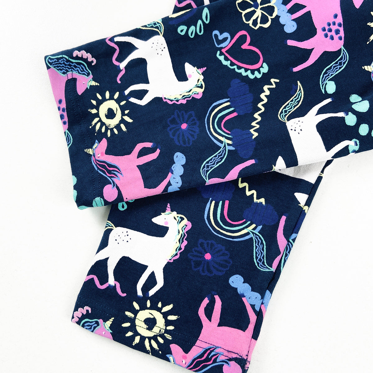 Girls Premium Cotton Jersey Printed Leggings