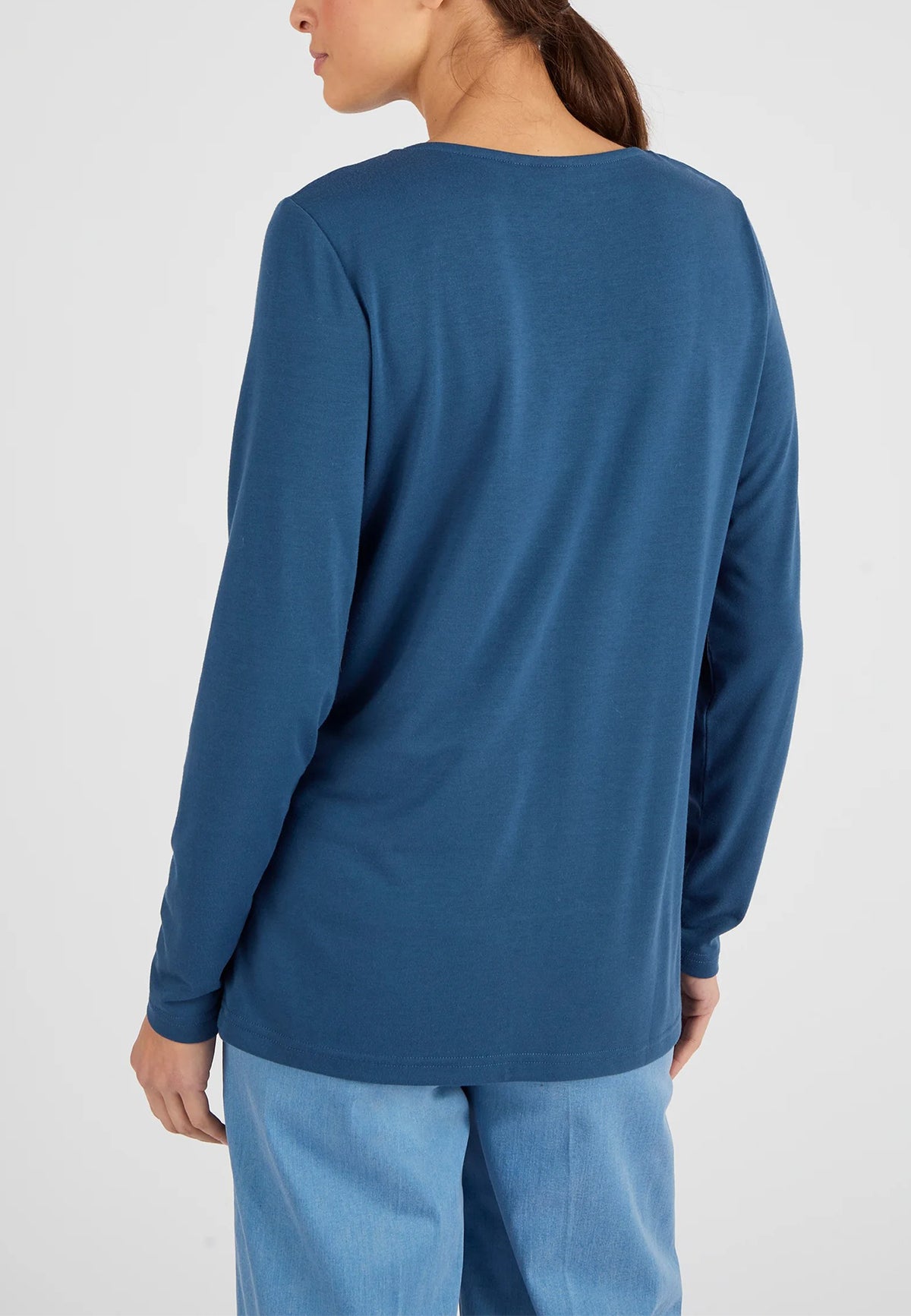 Women’s Thermal Long Sleeve Lace Trim V-Neck T-Shirt