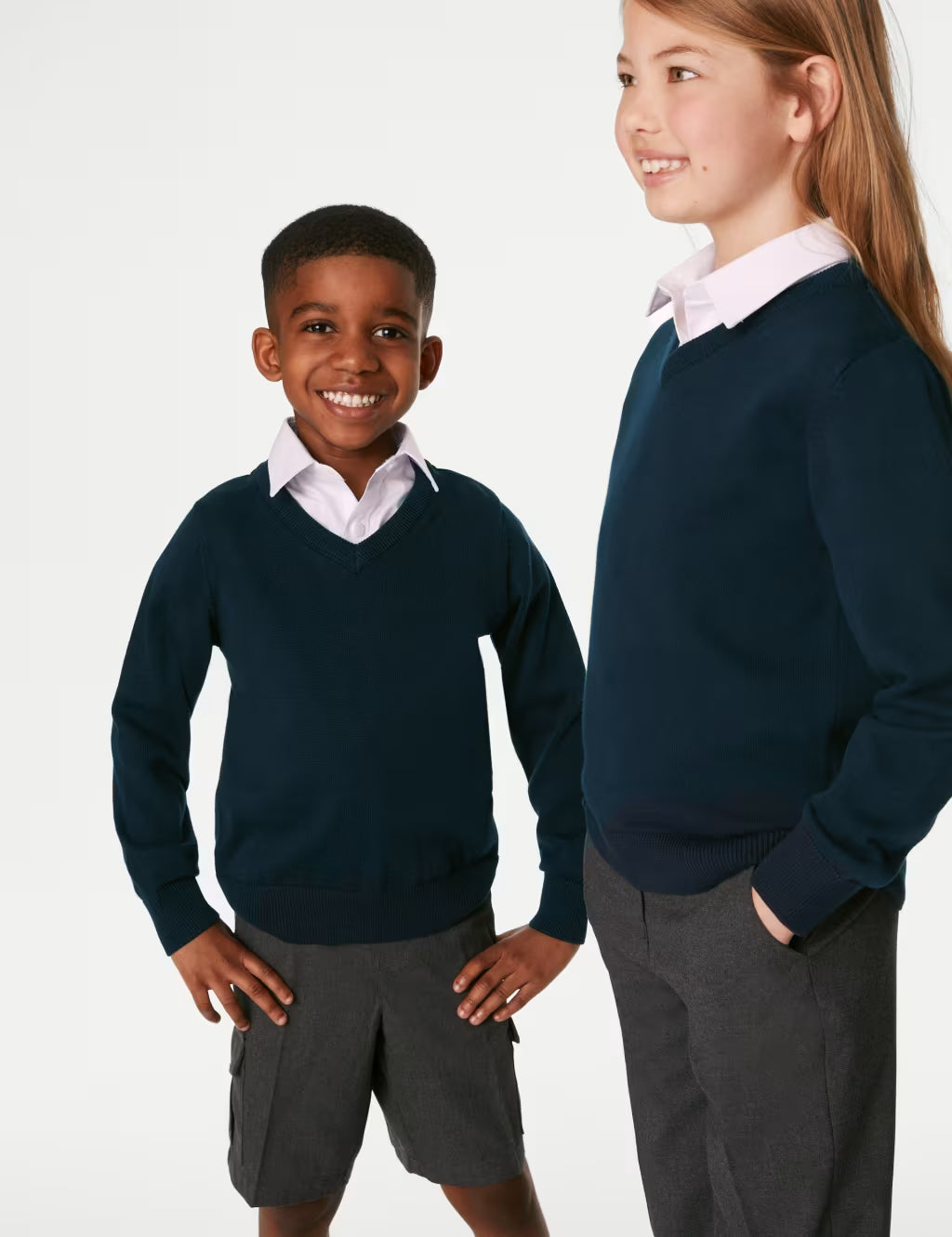 Kids Cotton School Jumper Sweater (4-14 Yrs)
