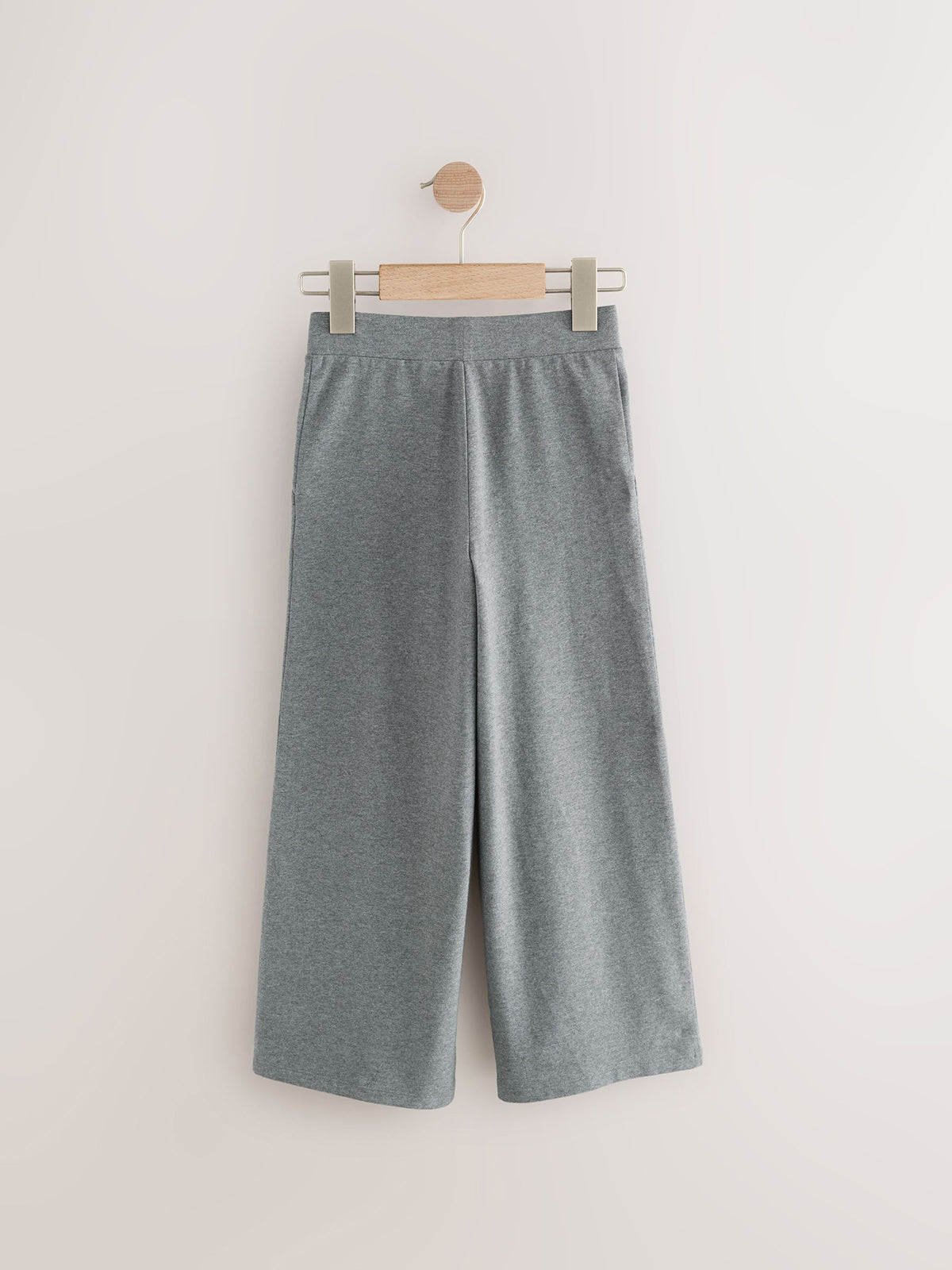 Girls Cotton Wide Leg Trousers with Pockets