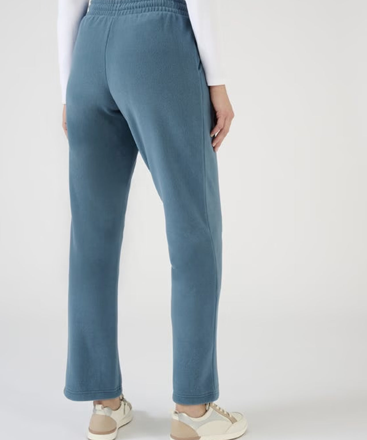 Womens Micro Fleece Straight Leg Pants with Pockets
