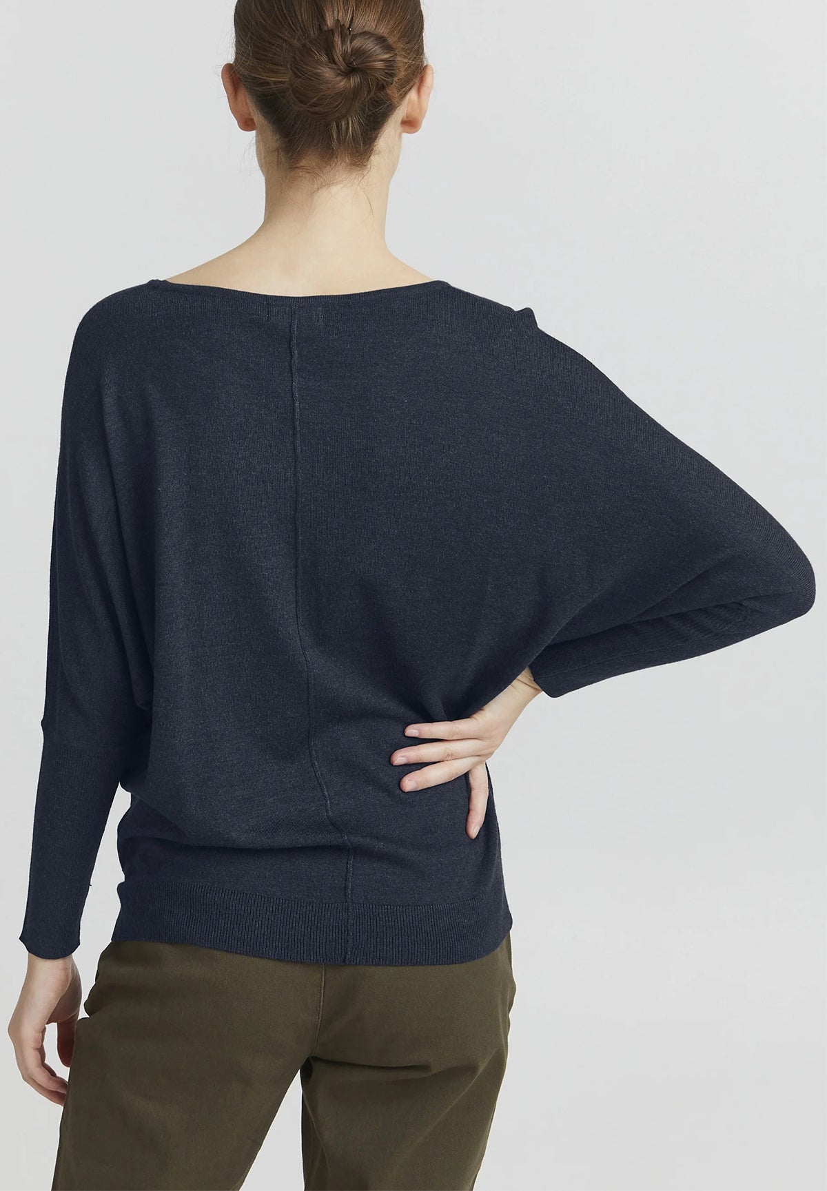 Womens Premium Soft Viscose Knit Crew Neck Sweater
