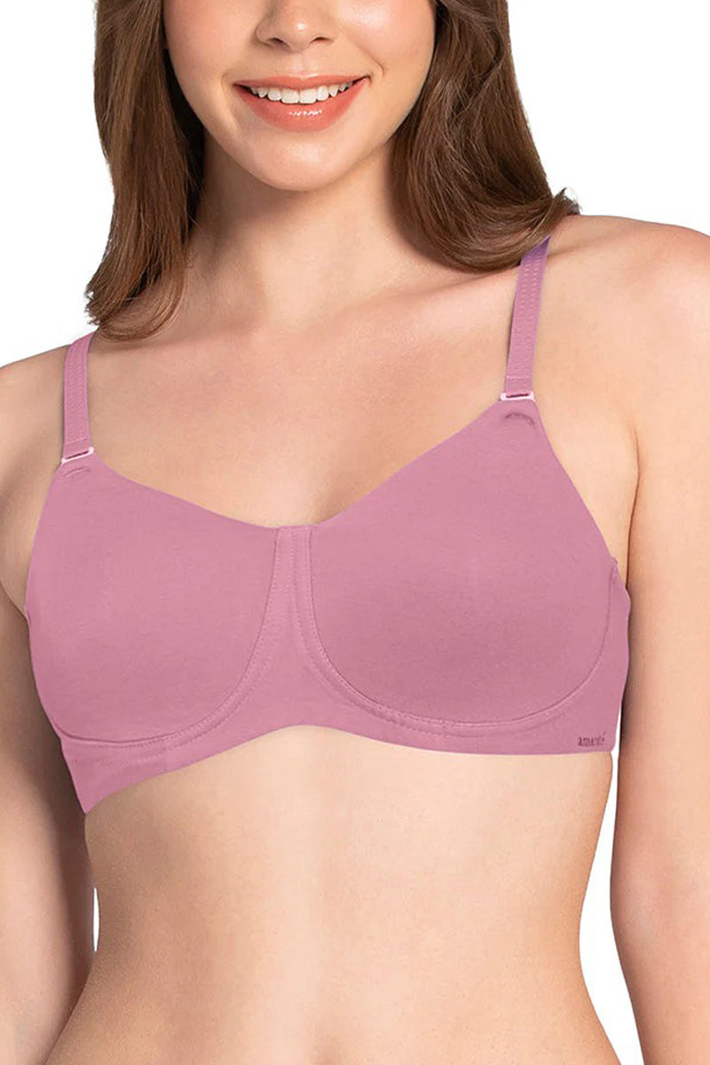 Womens Cotton Non-Padded Non-Wired Full Coverage Bra