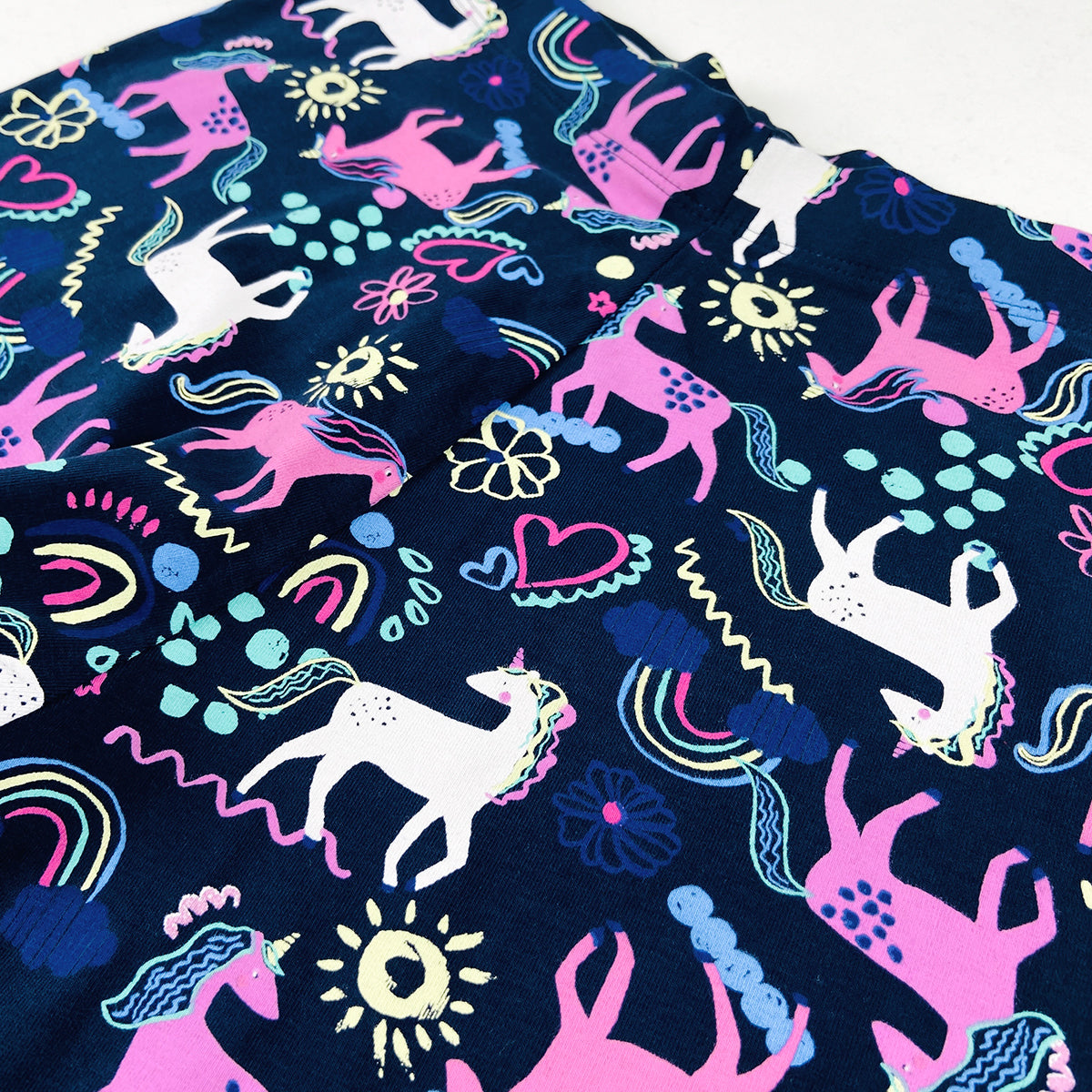 Girls Premium Cotton Jersey Printed Leggings