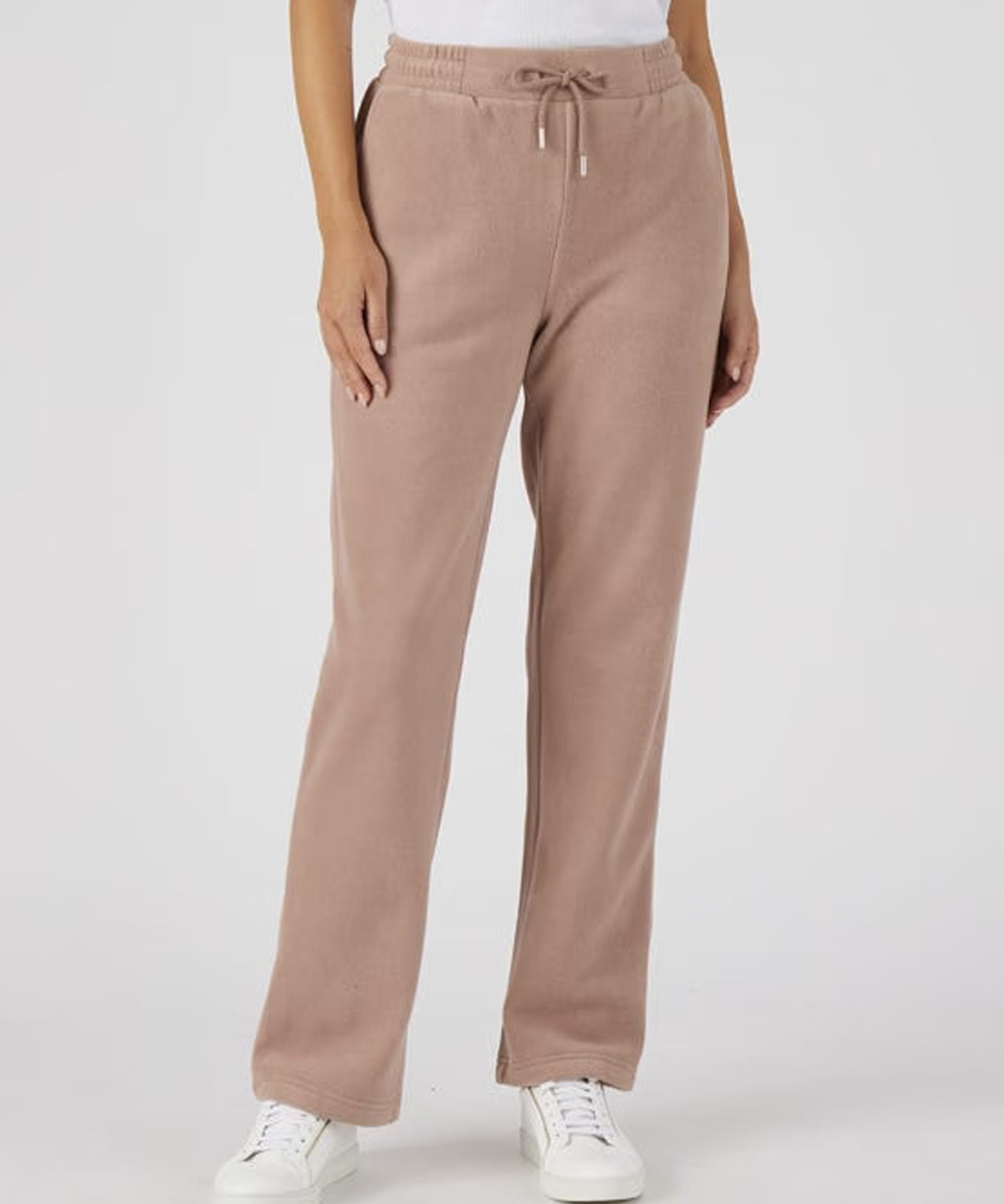 Womens Micro Fleece Straight Leg Pants with Pockets