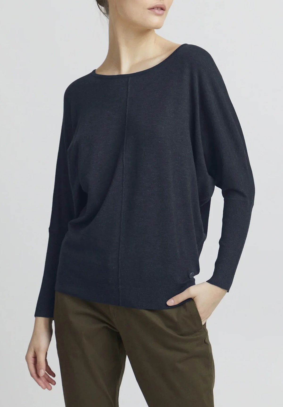 Womens Premium Soft Viscose Knit Crew Neck Sweater