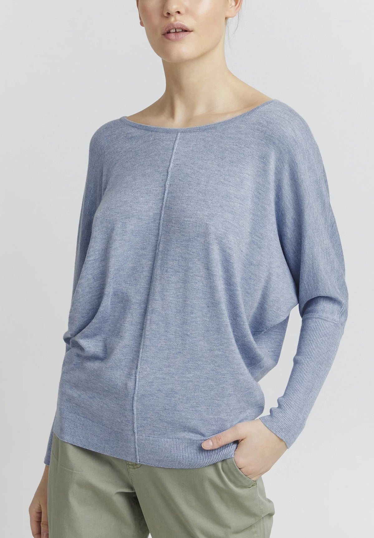 Womens Premium Soft Viscose Knit Crew Neck Sweater