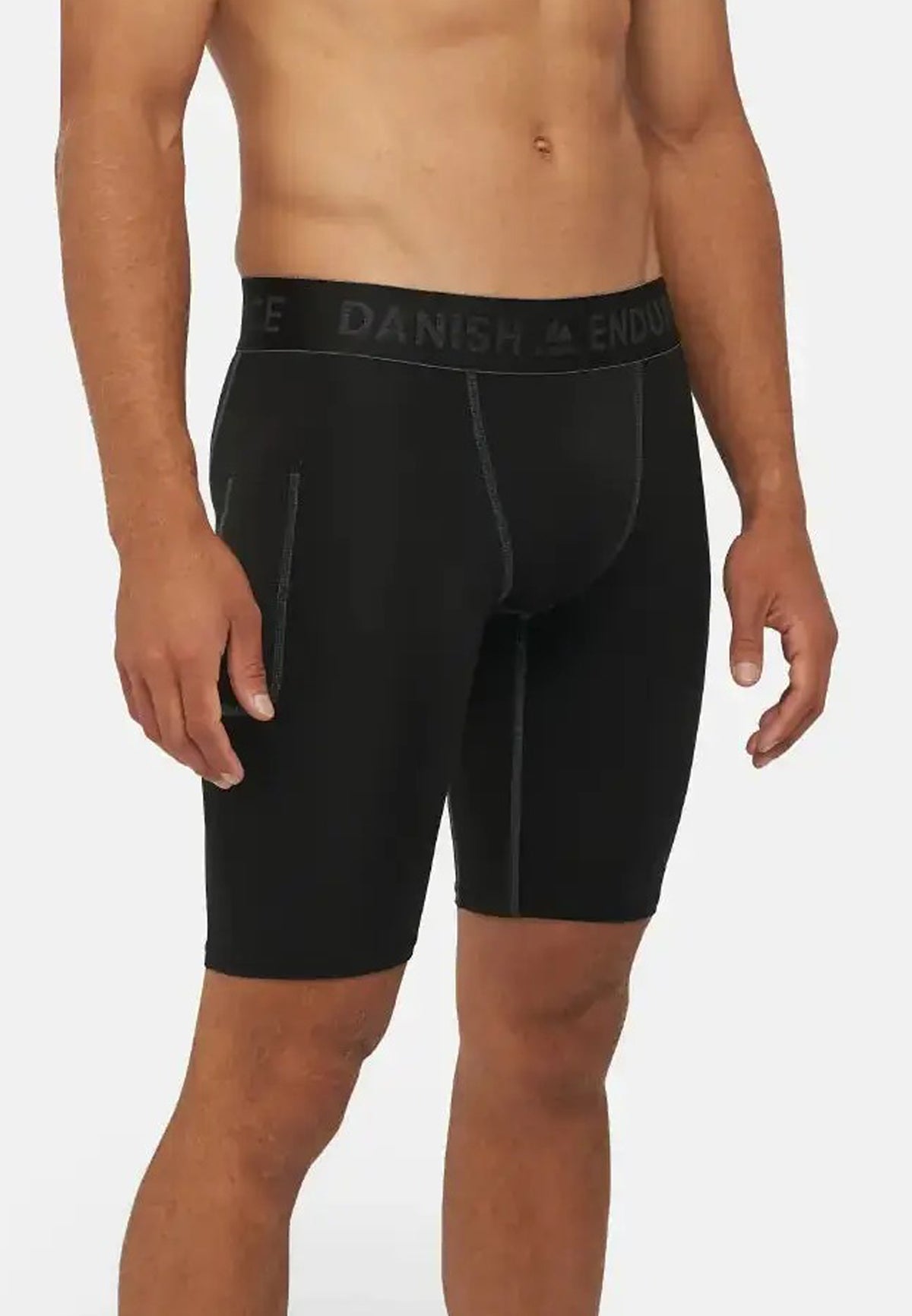 Mens Power Compression Gym & Running Shorts with Pocket