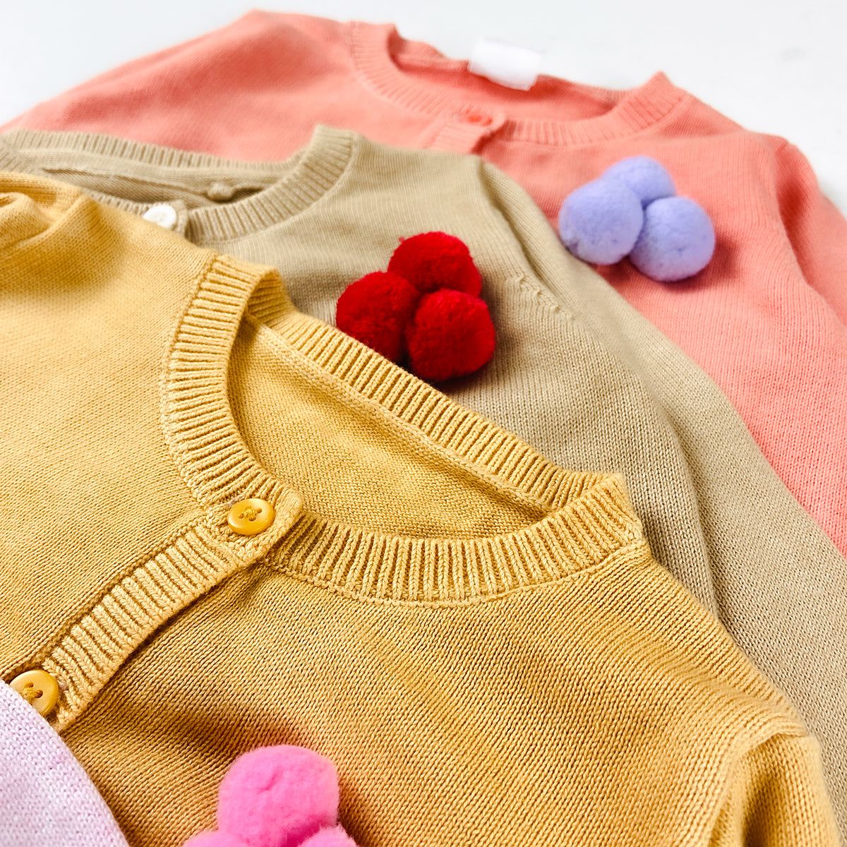 Baby Girls Cotton Knitted Cardigan Sweater