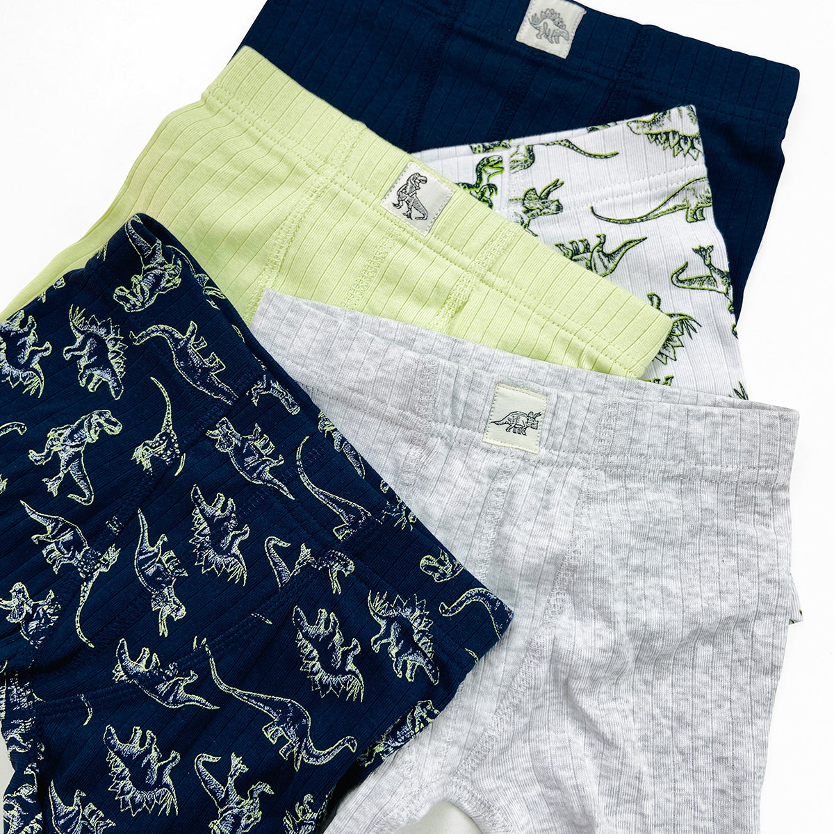 Pack of 4 Boys Soft Cotton Ribbed Boxer Underwear