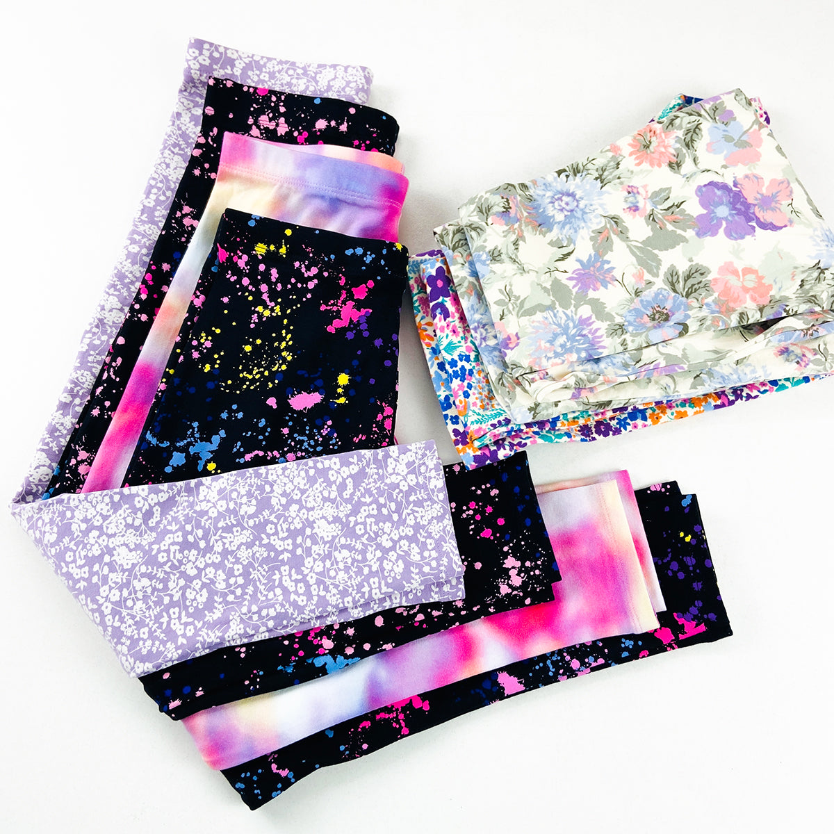 Girls Premium Cotton Jersey Printed Leggings