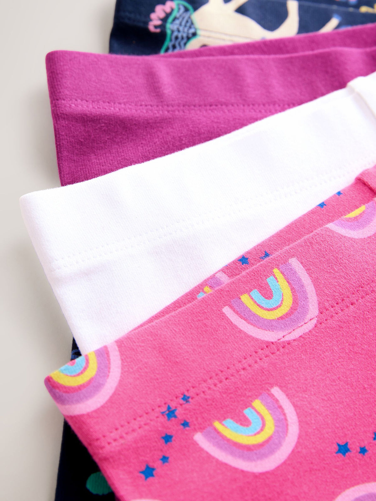 Girls Soft Stretch Cotton Cropped Leggings