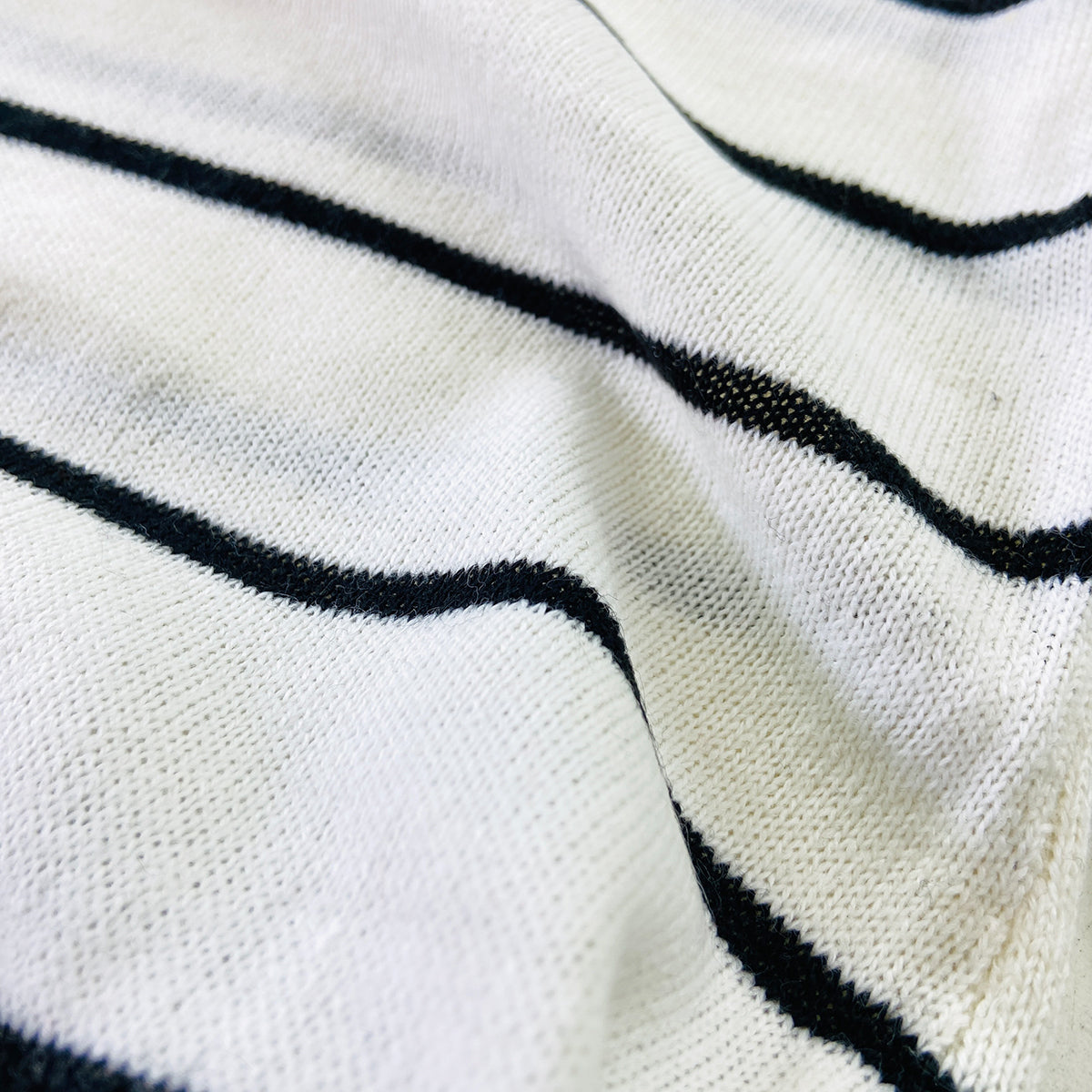 Ladies Premium Striped Knit Winter Pullover Sweater