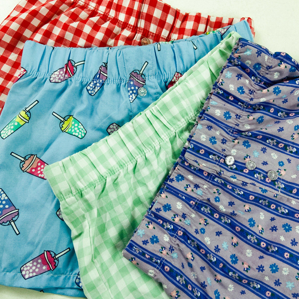 Girls Soft Cotton Printed Sleep & Lounge Shorts