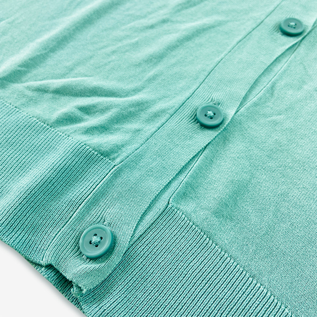 Womens Cotton Knit Button-Down Lightweight Cardigan