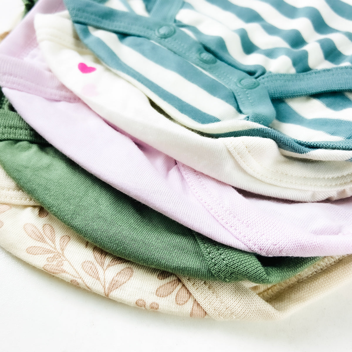 Pack of 5 Baby Full Sleeve Cotton Bodysuits Romper