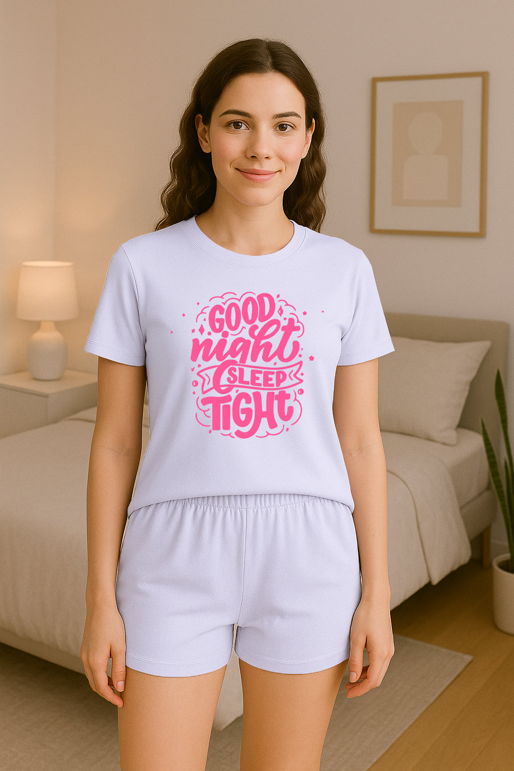 Women 2 Pcs Short Pajama Set