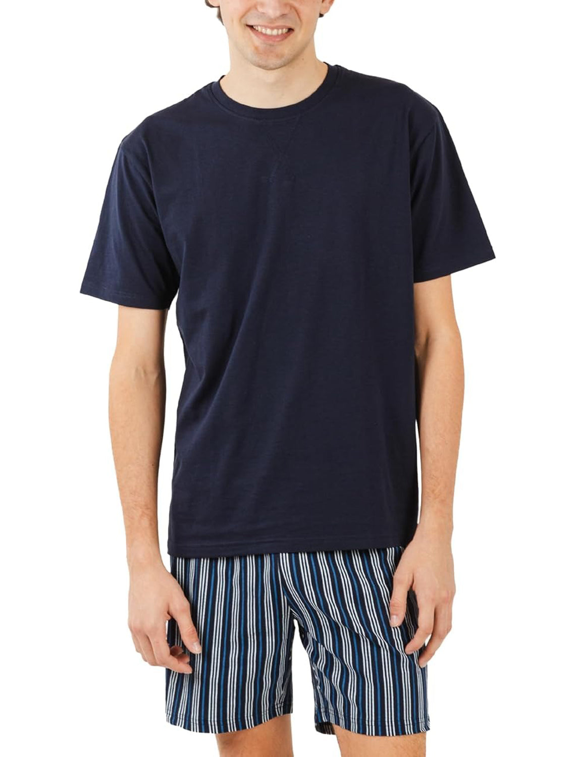 Mens Summer Soft Lightweight Printe Sleepwear Pajama Shorts