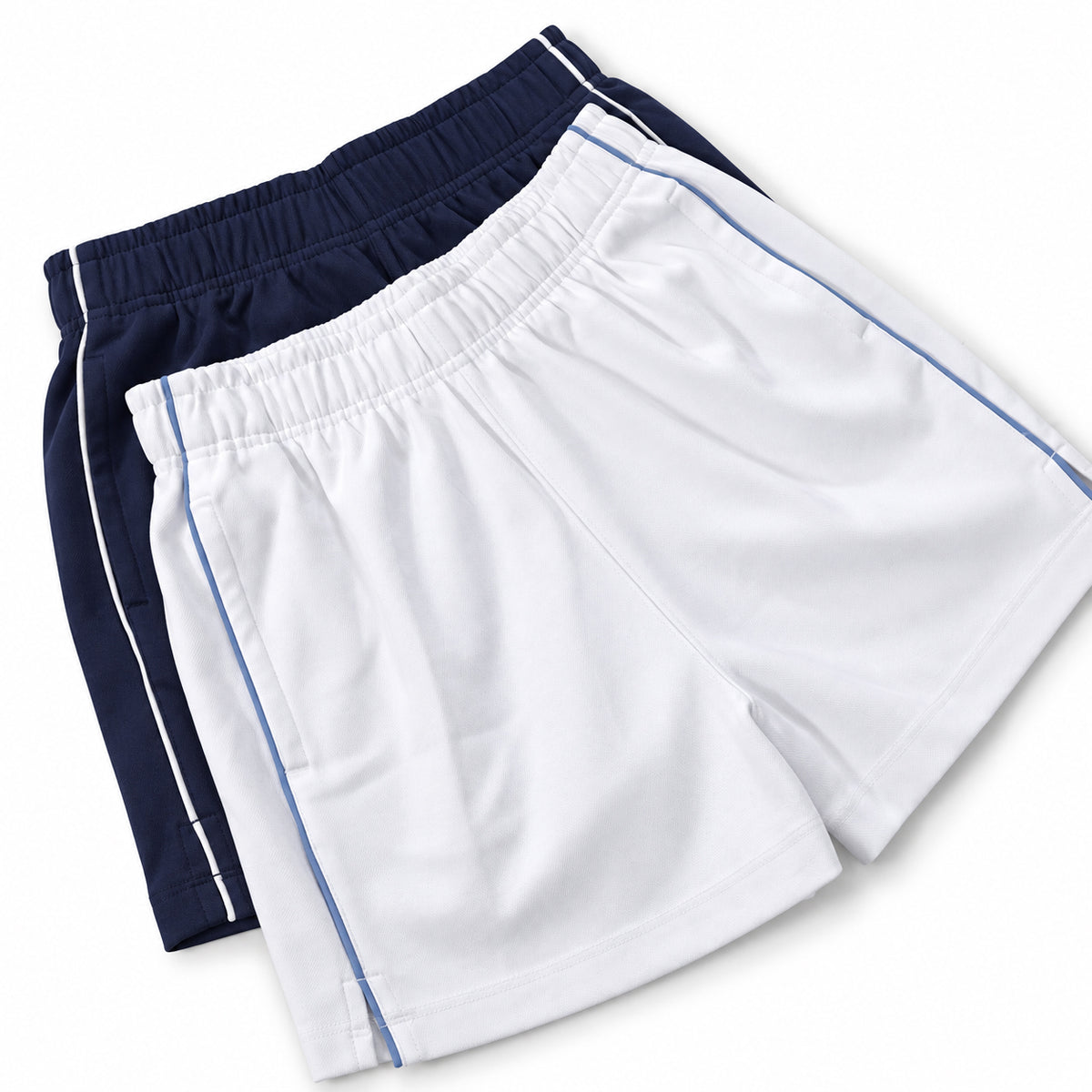 Women's Cotton Blend Stretch Pockets & Contrast Piping Shorts
