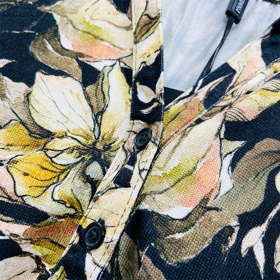 Ladies ¾ Sleeve Soft Floral Casual Top