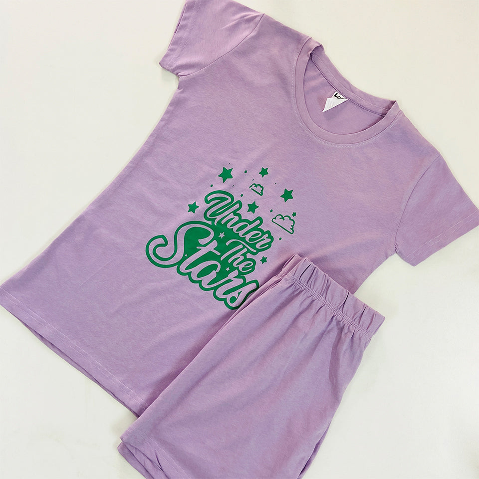 Women 2 Pcs Short Pajama Set