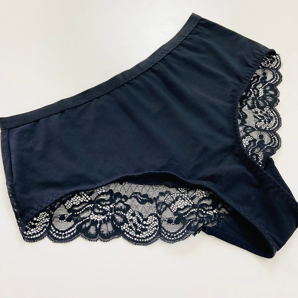 Womens Premium High Waisted Lace Full Back Cover Panty