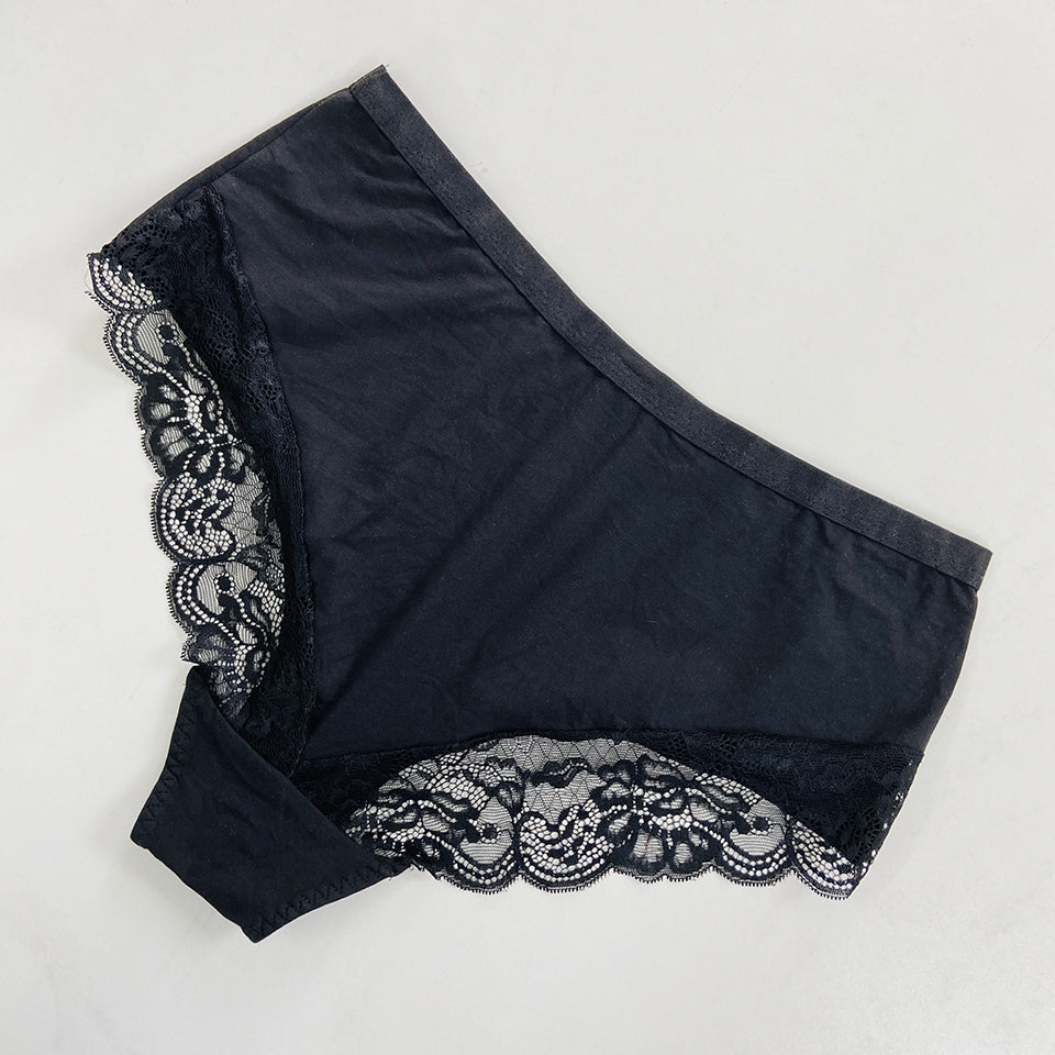 Womens Premium High Waisted Lace Full Back Cover Panty