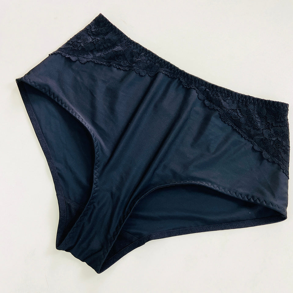 Womens Premium High Waisted Lace Full Back Cover Panty