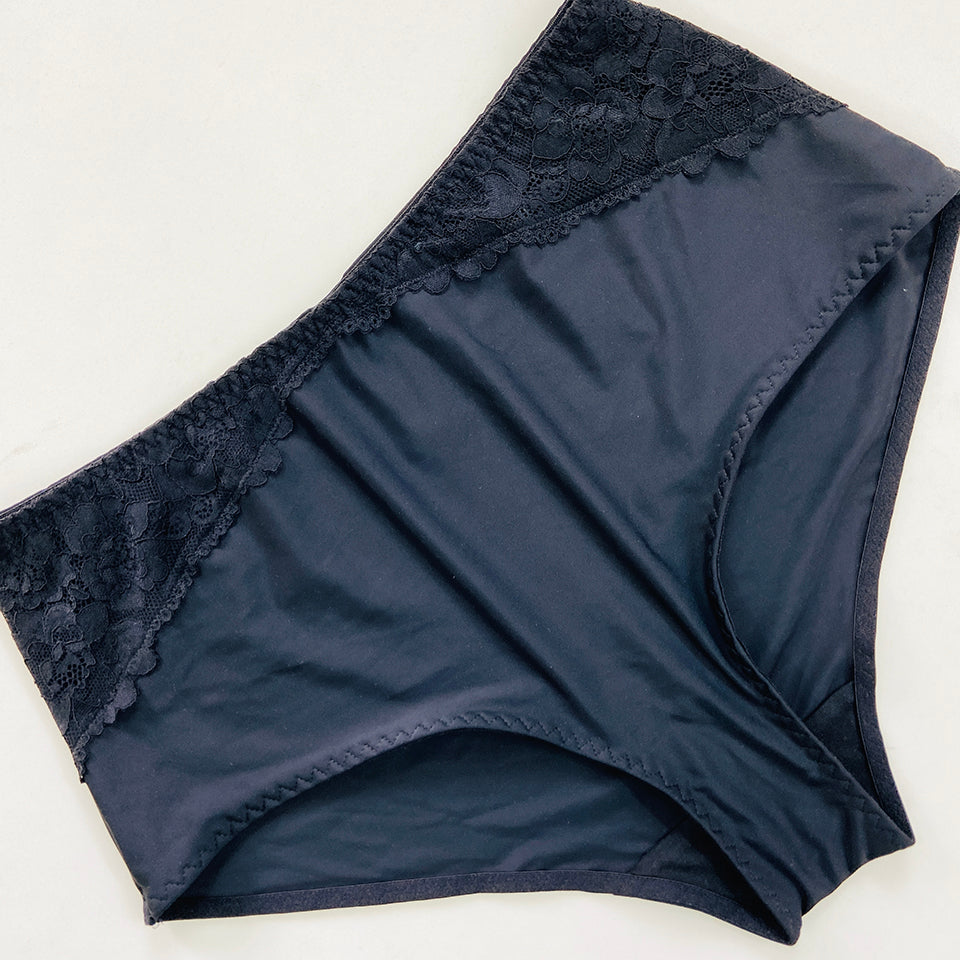 Womens Premium High Waisted Lace Full Back Cover Panty