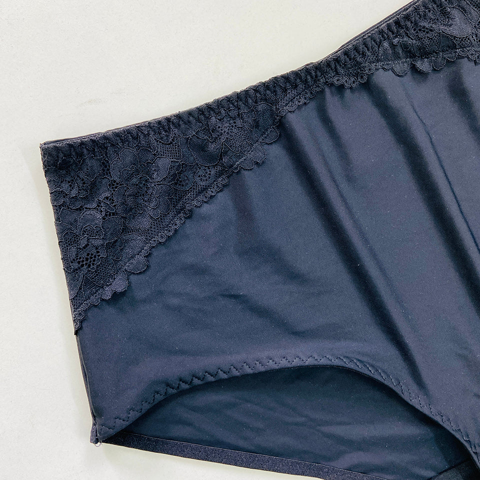 Womens Premium High Waisted Lace Full Back Cover Panty